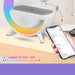 سماعه وشاحن لاسلكي للموبايل مع اضاءة ليد RGB wireless charging desk lamp  الكترونيات