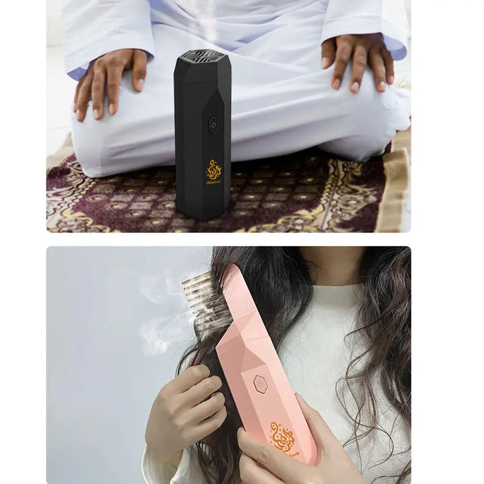 مبخرة بمشط لتبخير الشعر تعمل بالشحن USB Rechargeable Comb Bakhoor Burner -  مستلزمات نسائية