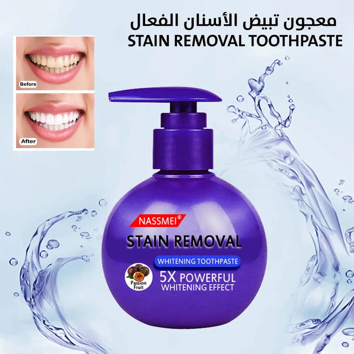 معجون تبيض الأسنان الفعال Stain Removal Toothpaste -  