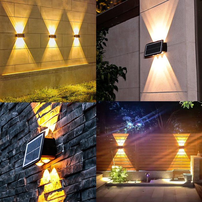 كشاف إضاءة جدارية رباعي (صحراوي) يعمل بالطاقة الشمسية Solar decorative wall lamp BD-4  مستلزمات إضاءة