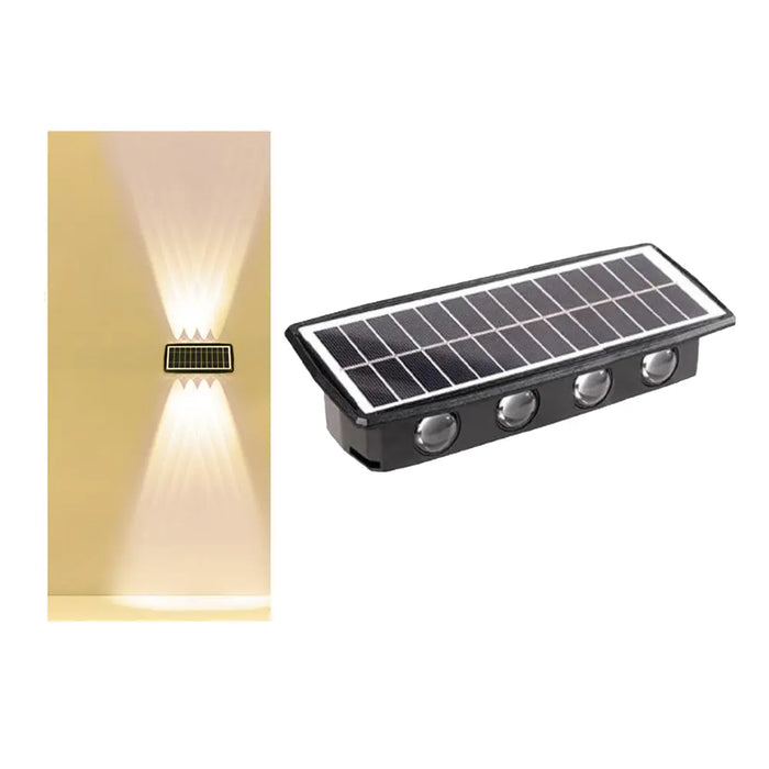 كشاف إضاءة جدارية (ملون) رباعي /سداسي / ثماني يعمل بالطاقة الشمسية Solar Decorative Wall Lamp BD-4 / BD-6 / BD-8 -  