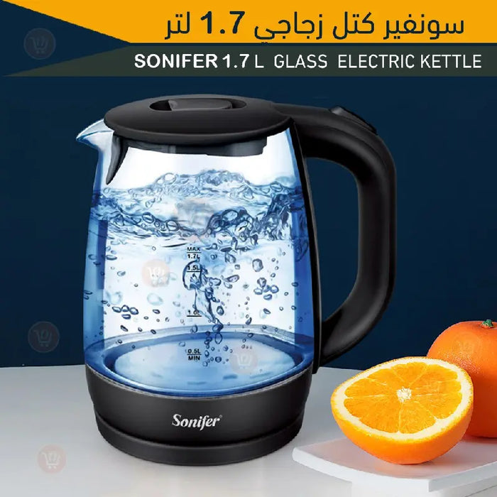 كتل تسخين زجاجي 1.7 لتر من شركة SONIFER Sf-2078 -  