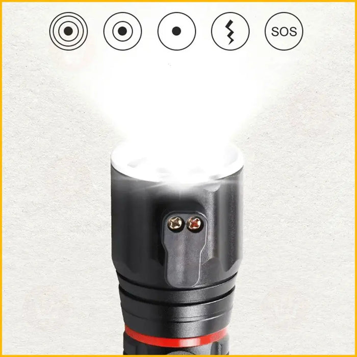 كشاف لوكس طوارئ متعدد الإستخدام Multifunctional Emergency Flashlight  الكترونيات