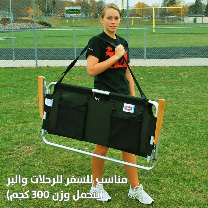 كرسي تخييم ثنائي كبير قابل للطي (يتحمل وزن 300 كجم) Large double folding camping chair (bearing 300kg)  أدوات منزلية