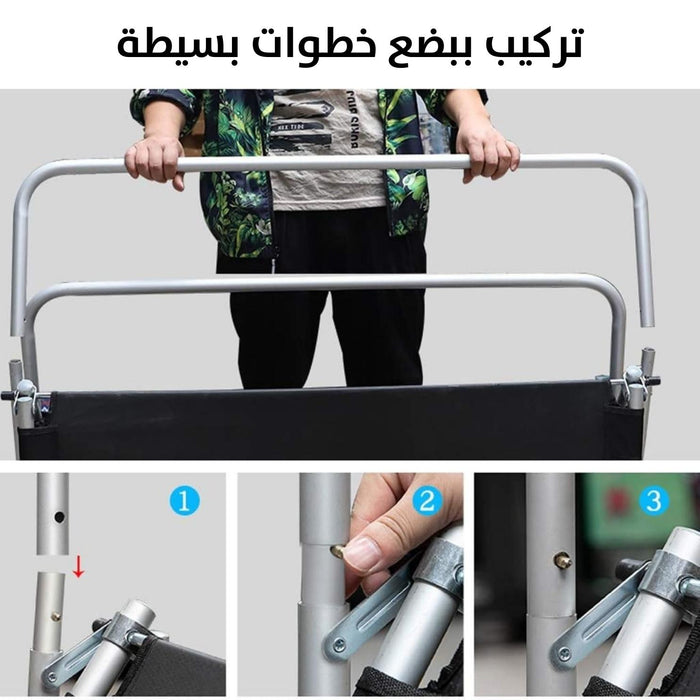 كرسي تخييم ثنائي كبير قابل للطي (يتحمل وزن 300 كجم) Large double folding camping chair (bearing 300kg)  أدوات منزلية