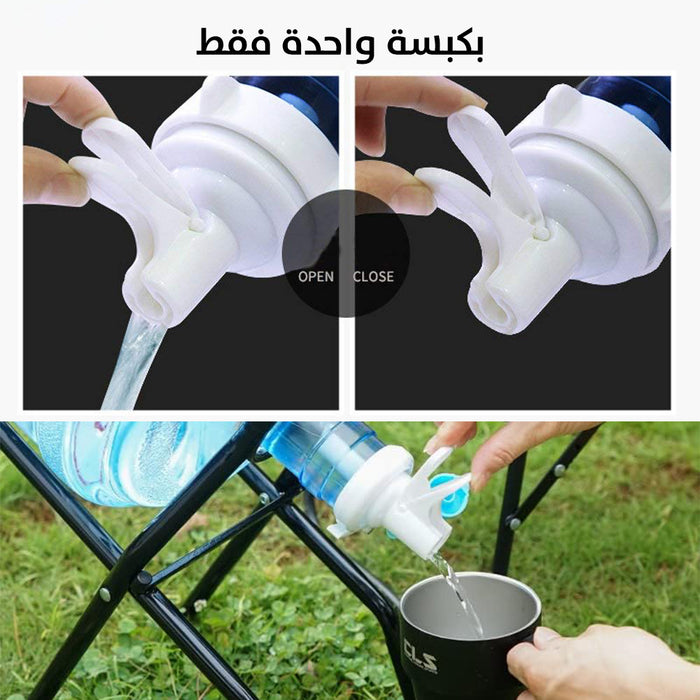 ستاند مع صنبور لقارورة الماء Stainless Steel Stand With Water Dispenser  أدوات المطبخ