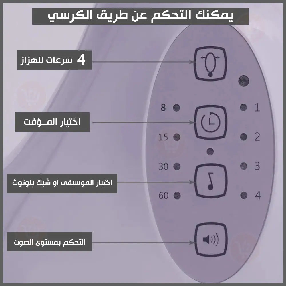 كرسي هزاز للأطفال بناموسية مع سماعة موسيقى بلوتوث مع ريموت تحكم Baby Electric Rocking Chair 