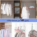 علاقة ملابس موفرة للمساحة تحتوي على 9 فتحات (قطعة واحدة) Space Saving Clothes Hanger With 9 Holes -  