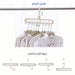 علاقة ملابس موفرة للمساحة تحتوي على 9 فتحات (قطعة واحدة) Space Saving Clothes Hanger With 9 Holes -  