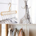 علاقة ملابس موفرة للمساحة تحتوي على 9 فتحات (قطعة واحدة) Space Saving Clothes Hanger With 9 Holes -  