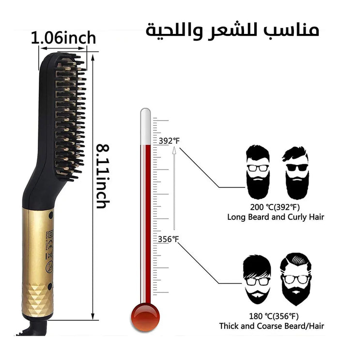 مصفف الشعر واللحية رجالي Beard Straightener Hair Straightener For Men -  