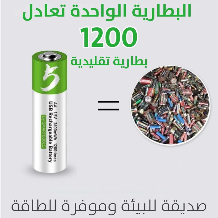 بطاريات شحن قابلة لاعادة الاستخدام Reusable Rechargeable Batteries  الكترونيات