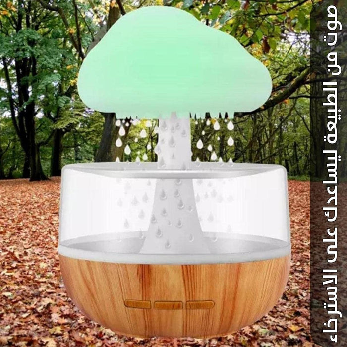 مبخرة الغيمة المضيئه بصوت قطرات المطر Rainy Cloud Humidifier  أدوات منزلية