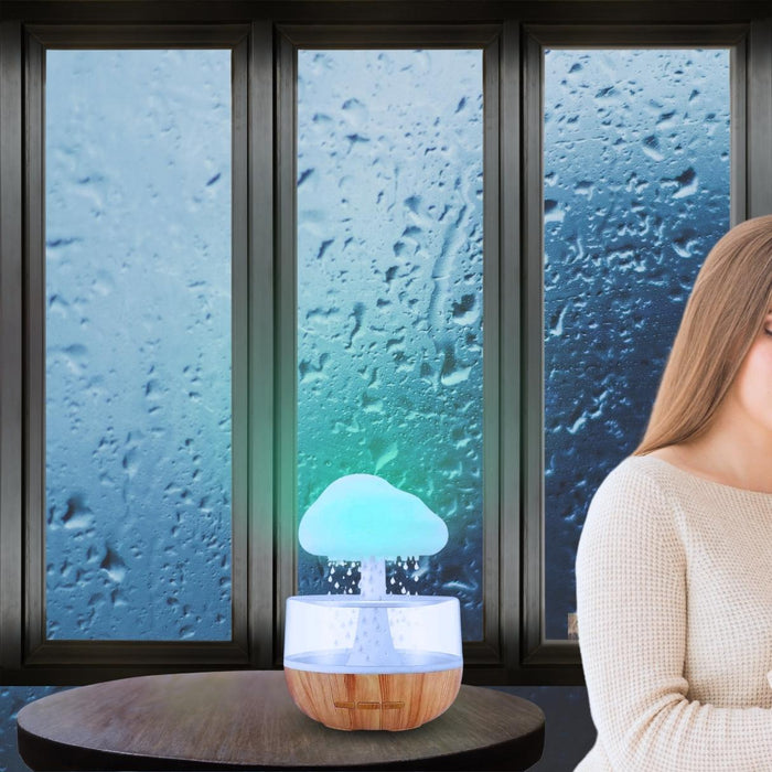 مبخرة الغيمة المضيئه بصوت قطرات المطر Rainy Cloud Humidifier  أدوات منزلية