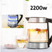 ابريق تسخين كهربائي زجاجي kettle faster ITA50002  انزو enzo