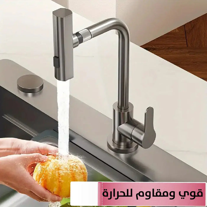 حنفية بصنبور قابل للسحب والدوران شكل مستطيل Waterfall Faucets -  