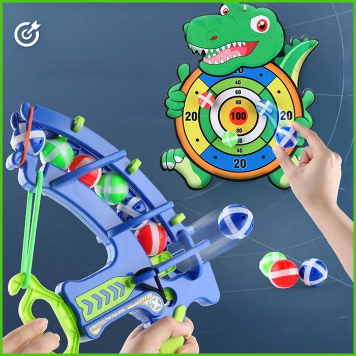 لعبة رمي الكرات باللوح الديناصور للأطفال Dinosaur board throwing ball game for children  مستلزمات أطفال