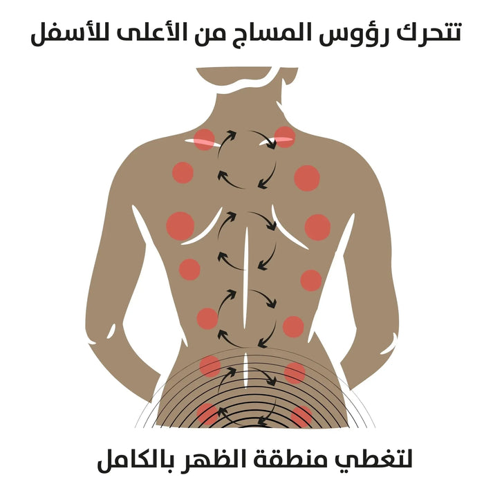 كرسي مساج للظهر بحرارة مع ريموت تحكم KMD980 Medical Dream -  مستلزمات صحية