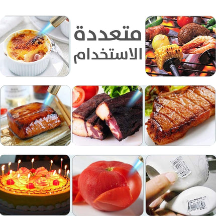 ولاعة غاز (قداحه) معدنية بثلاث شعلات قوية Triple Jet Torch Lighter  مستلزمات رجالية