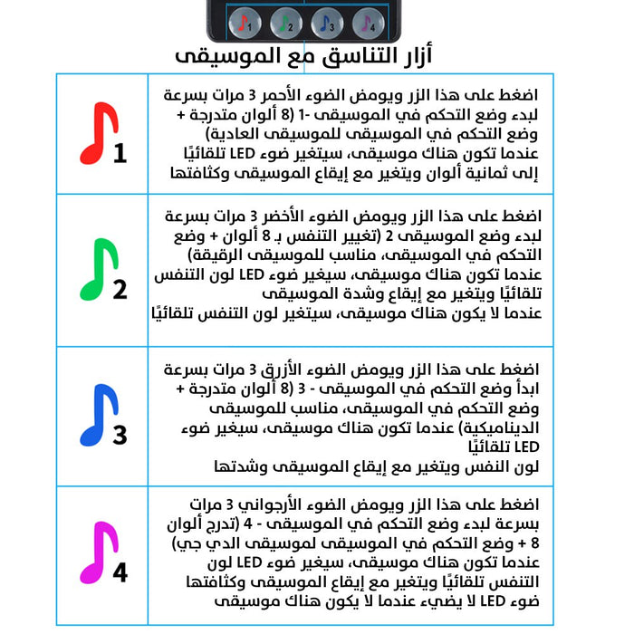 اضاءة rgb اسفل كراسي السيارة تحكم بلوتوث وريموت  مستلزمات واكسسوارات السيارة