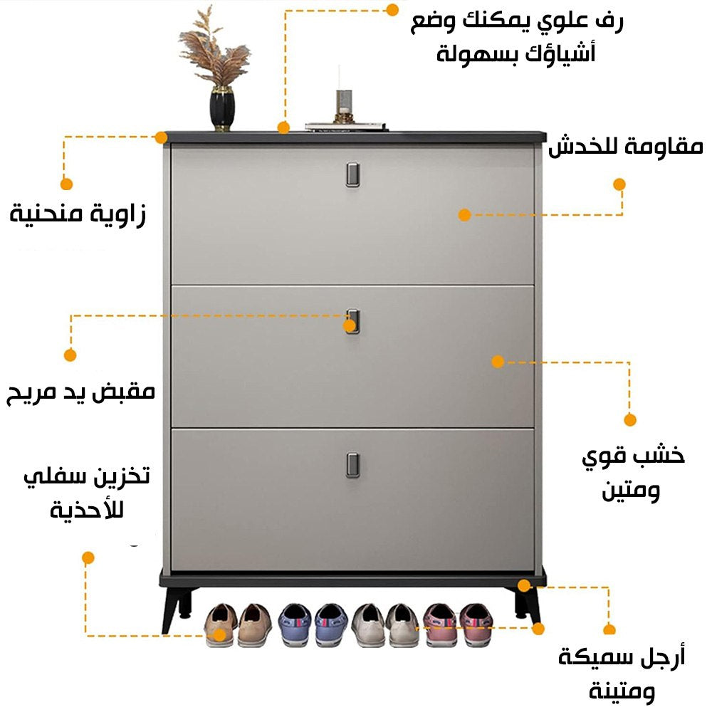 خزانة أحذية ذات سعة كبيرة Shoe Cabinet Large Capacity Porch  أدوات منزلية