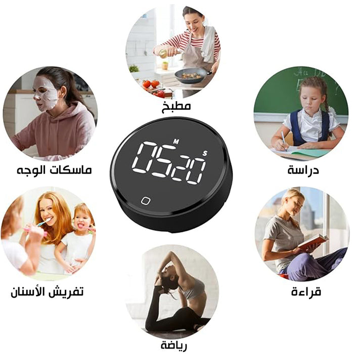 مؤقت رقمي مغناطيسي بإضاءة ليد Kitchen Timers Magenticمؤقت رقمي مغناطيسي بإضاءة ليد Kitchen Timers Magentic  الكترونيات