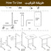 طاولة مكتبية منزلية Laptop Table Movable Bedside Desk Multifunctional  أدوات منزلية