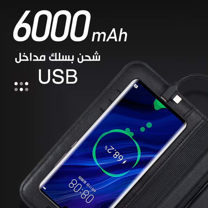 محفظة ذكية مع باوربانك شحن موبايل Smart wallet with power bank and mobile charging  إكسسوارات هاتف وكمبيوتر