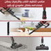 مكنسة منزلية تعمل بالشحن dsp Vacuum Cleaner Handheld rechargable KD-2023  أدوات كهربائية