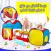 خيمة أطفال مع نفق 3 قطع قابلة للطي Children Play Tunnel Tent  مستلزمات أطفال