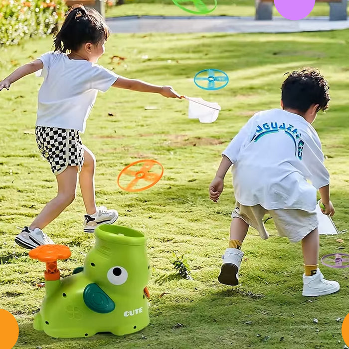 لعبة تجميع المراوح المتطايرةNovelty Launch Cartoon Frog Plastic Flying  مستلزمات أطفال