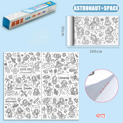 رول تلوين للأطفال طول 3 متر Graffiti Scroll For Children 3M  مستلزمات أطفال
