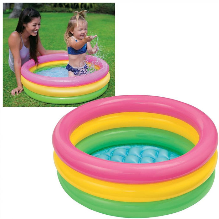 مسبح أطفال 86x25 ملون Intex Sunset Baby Pool  مستلزمات أطفال