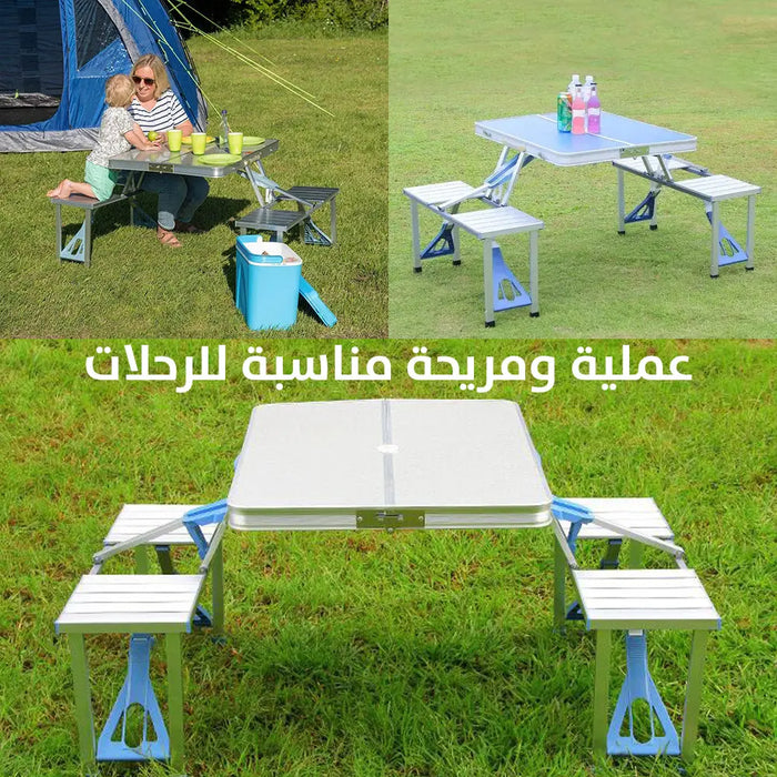 طاولة رحلات مع كراسي قابلة للطي Outdoor Folding Tables And Chairs -  