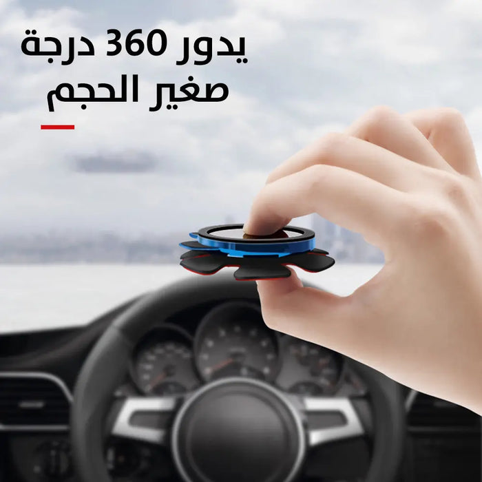 حامل موبايل مغناطيسي 360 درجة على عجلة قيادة السيارة Car Phone Holder,360° Rotation -  للسيارة