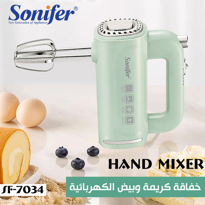 خفاقة كريمة وبيض الكهربائية sonifer HAND MIXER SF-7034  أدوات المطبخ