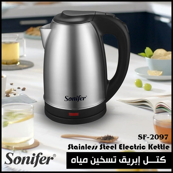 كتل إبريق تسخين مياه sonifer Stainless Steel Electric Kettle SF-2097  أدوات المطبخ