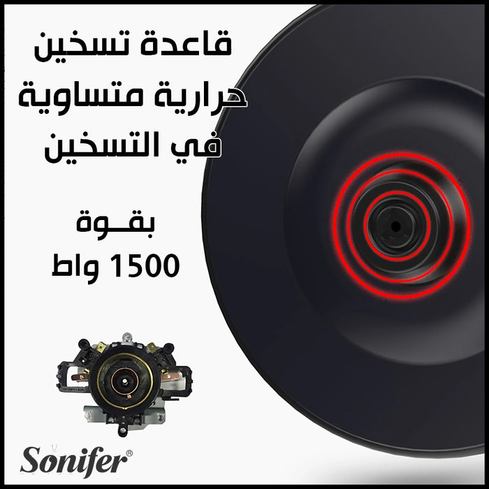 كتل إبريق تسخين مياه sonifer Stainless Steel Electric Kettle SF-2097  أدوات المطبخ