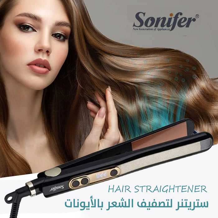 ستريتنر لتصفيف الشعر بالأيونات sonifer sf-9576  مستلزمات نسائية