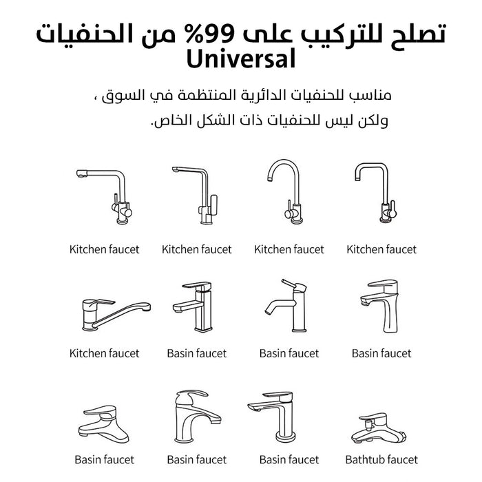 صنبور قابل للدوران بـ3 إتجاهات Rotatable Multi Funictional Exstention Faucet  عطور