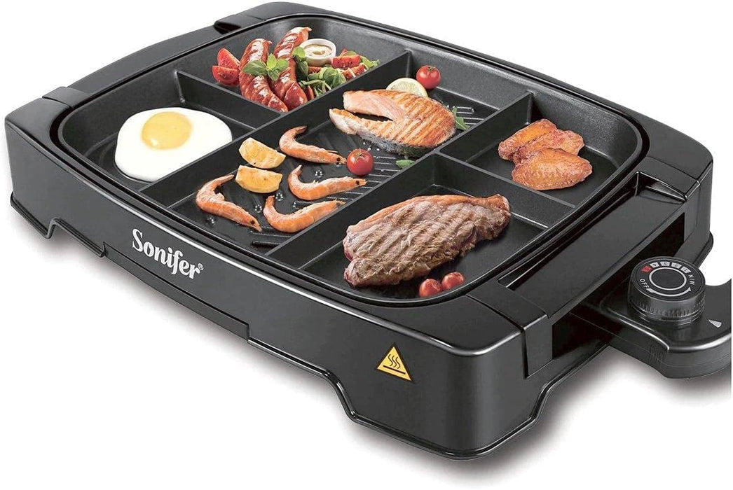 شواية كهربائية متعددة الاسخدمات sonifer MULTI PORTION GRILL SF-6074  أدوات المطبخ