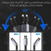 شاحن سيارة قابل للسحب 4 في 1 Retractable Car Charger120W  مستلزمات واكسسوارات السيارة