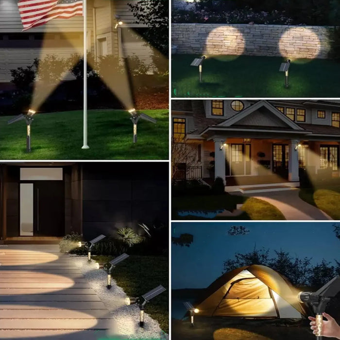 إضاءة خارجية تعمل بالطاقة الشمسية Solar Spot Lights Outdoor -  