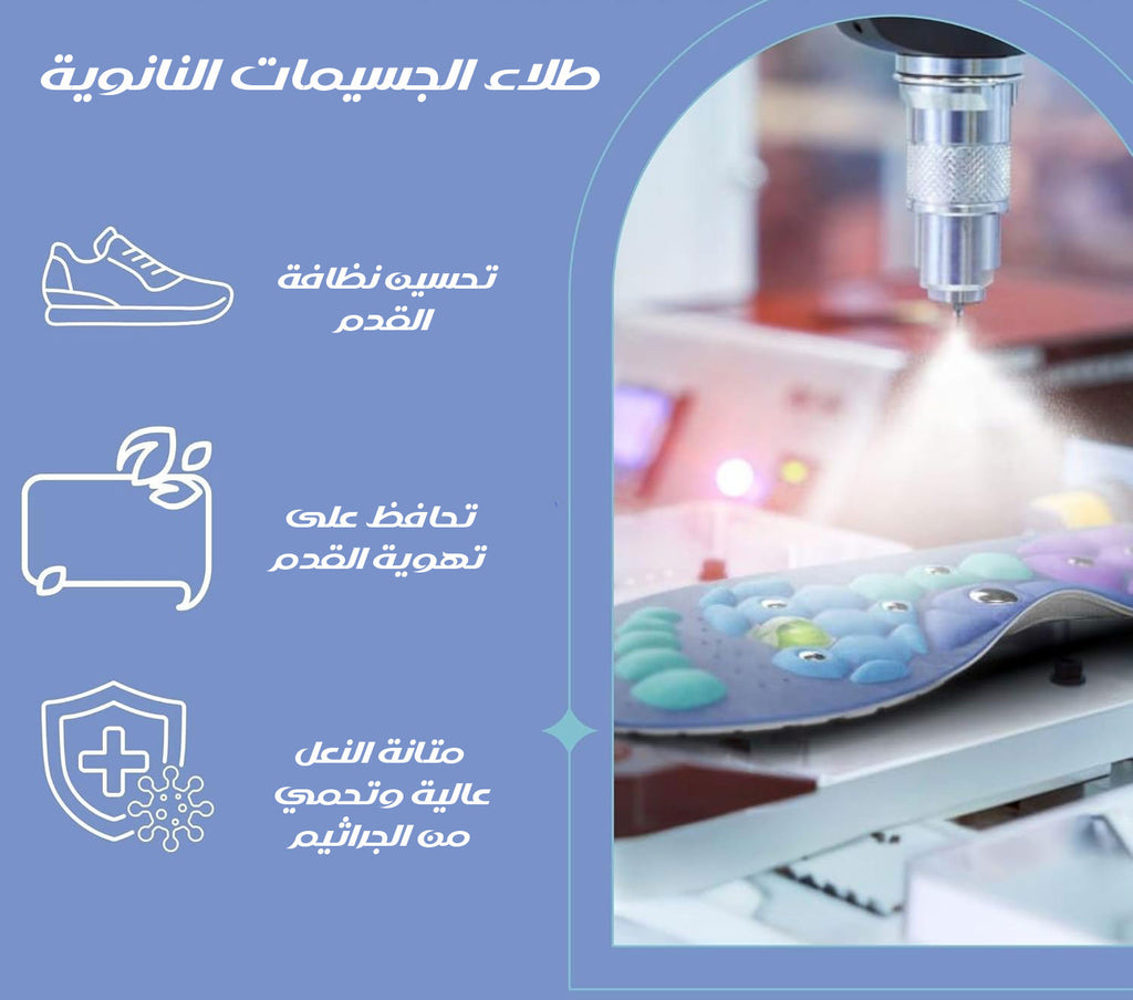 ضبان حذاء مغناطيسي معالج بالنانو Magnetic Insoles