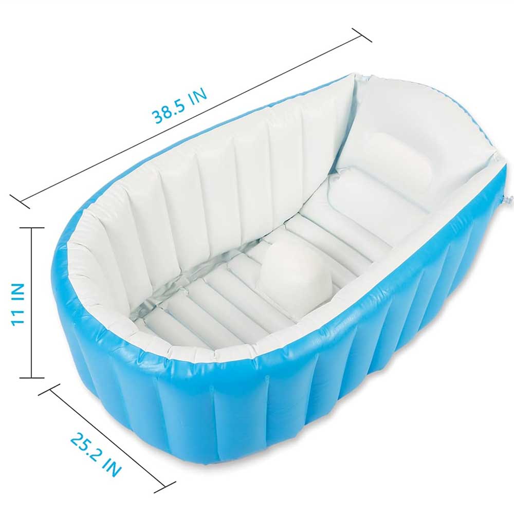 حوض استحمام هوائي للأطفال قابل للنفخ ومحمول مع مضخة هواء Inflatable And Portable Baby Bathtub With Air Pump