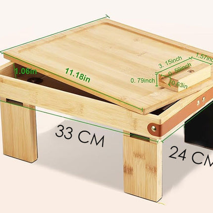 صينية ذراع الكنبة ذات الطبقتين 2-TIER SOFA ARM TRAY