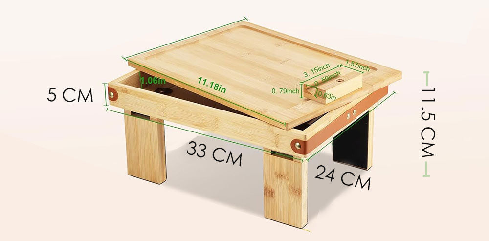 صينية ذراع الكنبة ذات الطبقتين 2-TIER SOFA ARM TRAY