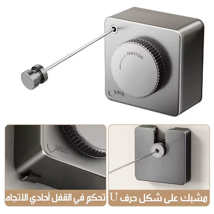 حبل غسيل قابل للسحب من الفولاذ المقاوم للصدأ Retractable Steel Clothesline
