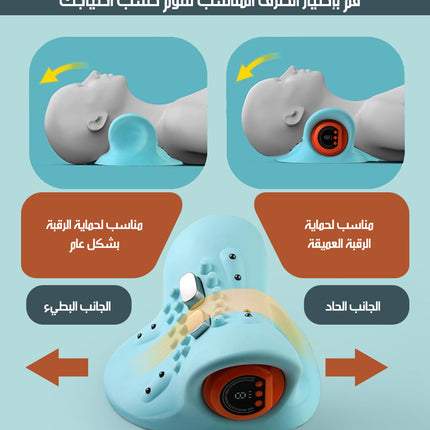وسادة علاجية بتدليك حراري للفقرات العنقية HEATING WAVE VIBRATION PILLOW