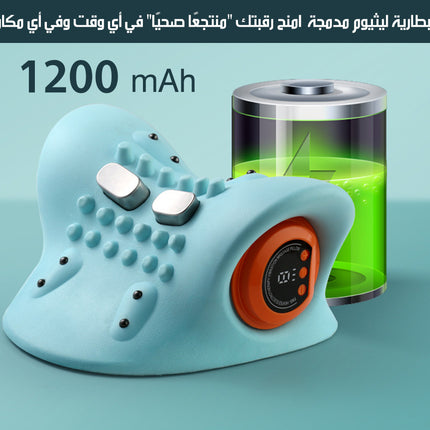 وسادة علاجية بتدليك حراري للفقرات العنقية HEATING WAVE VIBRATION PILLOW